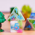 Miniatyrbillede 4 af 5: 7-sidet terning. Polyhedral terning sæt til rollespil Dungeons