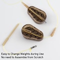 Miniatyrbild 5 av 5: Fiskemetod Feeders (4 st) - Feeder Set med vikter för karpfiske