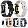 Miniatyrbillede 2 af 5: For Fitbit Charge 5 Mijobs blød silikone urrem FNH White-Silver