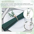 Miniatyrbild 5 av 5: Servettringar Set om 6 Rustika Eucalyptus Trä Servettringar Boho Blad Trä Pärla