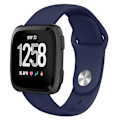 Miniatyrbild 1 av 5: För Fitbit Versa 2 / Fitbit Versa Lite enfärgat silikonarmband TRS Navy