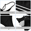Miniatyrbillede 3 af 4: Push-up bikini med mesh-indsatser og høj talje