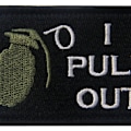 Miniatyrbillede 2 af 3: Taktisk I Pull Out Sjov Militær Patch Broderet Applikation Hær Moral Krog & Loop Emblem