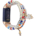 Miniatyrbillede 1 af 4: Til Fitbit Charge 5 Palm Bead Chain Watch Band KDC Colorful
