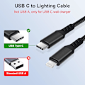 Miniatyrbild 2 av 5: USB C till Lightning-kabel. [Mfi-certifierad] 10Ft Iphone