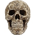 Miniatyrbild 2 av 8: Ebros Day of The Dead Tooled Ornate Floral Skull Figurine DOD Rose Sugar Skulls Statue As Cranium Skeleton Head     Ossuary Macabre Altar Decor