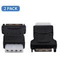 Miniatyrbilde 2 av 5: Molex til strømforsyning 4-pin IDE Molex til 15-pin hann