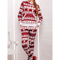 Miniatyrbild 3 av 5: Kvinnors julpyjamas, långärmad pyjamas set, tvådelad sovkläder,
