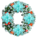 Miniatyrbillede 5 af 5: 12 stk. 6,3‘‘Diameter Glitter Juleblomster Farverige Blå Julestjerne