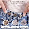 Miniatyrbilde 4 av 5: Justerbare knapp-jeans 8 stk - Ingen syknapp
