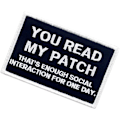 Miniatyrbilde 4 av 5: Du leser min patch som varer for en dags taktisk patch - brodert moralapplikasjon