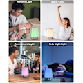 Miniatyrbillede 6 af 8: Solopgangs vækkeur, vækkeur med lys, nattelys til børn, snooze-funktion til tunge sovende, dæmpbar sollyslampe, touch-sengelamper til soveværelse,