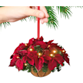 Miniatyrbillede 5 af 5: Julepynt Udsalg - Træblomst Kurvhæng - 8 cm Størrelse