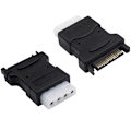 Miniatyrbilde 1 av 5: Molex til strømforsyning 4-pin IDE Molex til 15-pin hann