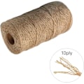 Miniatyrbild 3 av 5: Bomullssnöre i jute för hantverk - 984 fot bomullssnöre för presentinslagning