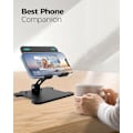 Miniatyrbillede 5 af 5: Foldbart Tabletstativ, Justerbar Tabletholder til iPhone iPad Pro, Bordstativ Dock Holder Bærbar Skærm Sort