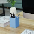 Miniatyrbillede 3 af 7: n nd ncil Holder For Desk,5mm ick Silicone n Holder For Keeping Your Workspce Tidy nd Orgnized, Prcticl Design nd Must-Hve n 1 PACK Turquoise