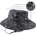 Miniatyrbild 4 av 5: Andningsbar bredbrättad hatt utomhus UPF 50+ solskydd mesh safari keps för