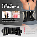 Miniatyrbillede 3 af 5: Taljetræner til kvinder Plus Size Neoprene 7 Stålben Sauna Workout Girdle