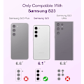Miniatyrbillede 2 af 6: Galaxy S23 5G 3-i-1 Kraftig Beskyttelse, Hybrid Stødsikker TPU Kofanger, Fuld Kropsbeskyttelsescover - 6.1 Ih, Lilla Lilla