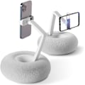 Miniatyrbilde 1 av 5: Snuggle Screen Pillow, 360° Justerbart Nettbrettstativ & Telefonpute, Fuzzy Skål med Telefonholder - Komfortabel Bruk for Seng, Sofa (Grå, 1 STK) Grå