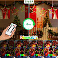 Miniatyrbillede 3 af 5: Julevindue Lys 3 Pakke Batteridrevet LED Stjernelys 8 Tilstande Timer