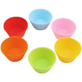 Miniatyrbillede 5 af 5: 12 stk Mini Rund Form Silikon Muffin Cupcake Form Bageform Maker