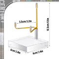 Miniatyrbild 2 av 5: Justerbar metallarm displayställseasel för ädelstenar och tallrikar (4 st)