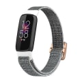 Miniatyrbillede 1 af 5: For Fitbit Luxe Justerbar Elastisk Nylon Urrem OVR Seashell