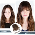 Miniatyrbilde 3 av 5: Klipp i Bangs. 100 % menneskehår Bangs Extensions French Bangs Air