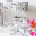 Miniatyrbillede 5 af 5: Sølv Rhinestone Bånd 9m - til bryllup og håndværksprojekter