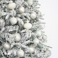 Miniatyrbilde 3 av 5: Kremhvite julekuler 20 stk 3,15 tommers juletrepynt