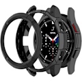 Miniatyrbild 3 av 5: Skyddsfodral för Galaxy Watch4 Classic 42MM - TPU-fodral med skyddande ram (Svart) Svart 42 mm