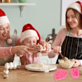 Miniatyrbild 4 av 5: Jul Silikon Chokladform 3D Tomte & Jultema Set Perfekt för julgodis