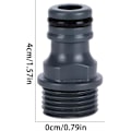 Miniatyrbilde 2 av 5: Hageslangekranadapter - ABS gjengeadapter