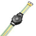 Miniatyrbild 3 av 5: För Garmin Fenix 5 Snabbkoppling Nylon Klockarmband PDW Pollen Yellow