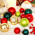 Miniatyrbild 3 av 5: Julgransprydnader, 40 st julgranskulor set krossäkra