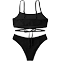 Miniatyrbilde 1 av 2: Crossover Push Up Bikini & Strandklær