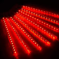 Miniatyrbilde 4 av 7: Oppgradert 30 cm 8 rør 144 LED meteor dusjlys, 11,81 tommer ultraklare LED regndråpelykter, vanntette rør for jul, tre, bryllup,