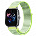 Miniatyrbillede 1 af 5: 20mm 22mm Rem til Amazfit Gts/2/2e/4/3/mini Gtr 4/2/3/pro 47mm Stratos 3 Nylon Armbånd Pulseira Correa Amazfit Bip Rem Light yellow 12 20mm