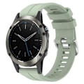 Miniatyrbillede 1 af 5: Til Garmin Quatix 5 22mm Solid Color Silikonurrem RXU Light Green