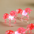 Miniatyrbillede 2 af 8: Enhjørning Gaver Pink String Lights Sød Værelse Dekoration Fe Lys Enhjørning Hest Udendørs Indendørs Batteridrevet String Lights med Fjernbetjening Pink