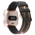 Miniatyrbillede 2 af 5: For Fitbit Versa Etnisk Stil Ægte Læder Watch Band LEQ Bohemia