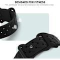 Miniatyrbilde 4 av 5: Starlight-mjuke silikonband som er kompatible med Apple Watch band 49 mm