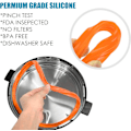 Miniatyrbilde 4 av 5: Silikonforsegling for 8 Qt (3-pakning) - Erstatningstetning for