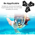Miniatyrbillede 5 af 5: 6 stk. Sort Snorkel Clip - Universal Snorkel Holder Clip til dykning