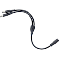 Miniatyrbillede 5 af 5: 5,5/2,1 mm 12V DC splitter strøm 1 han til 2 hun