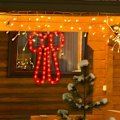 Miniatyrbillede 5 af 5: 18\" 50 Lighted Red Bow Jule Vindue Silhouette Dekoration