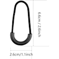 Miniatyrbild 2 av 5: Dragkedjor i nylon med U-form, 20 stycken