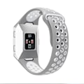 Miniatyrbild 4 av 5: For Fitbit Ionic Andningsbar Tvåfärgad Silikonklocka BHF Grey White